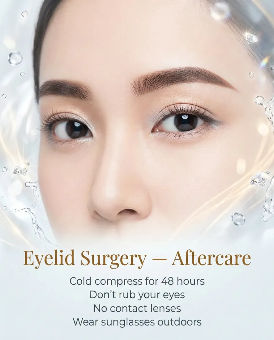 Post-operative care guide — eyelid surgery