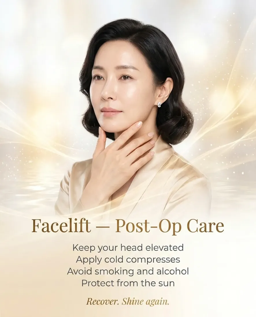 Post-operative care guide — facelift
